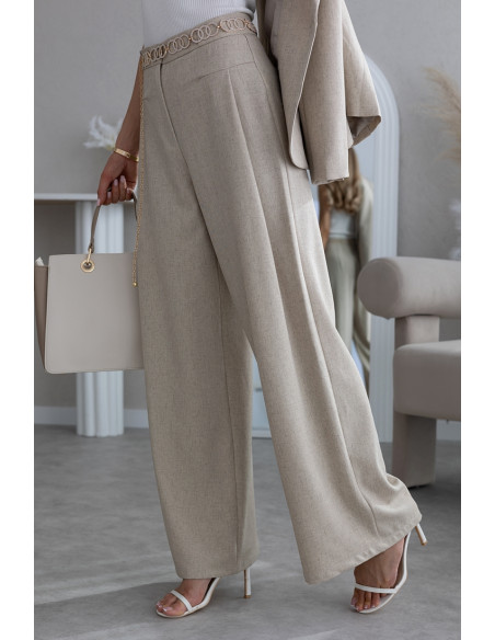 Komplet Teez  Ciemny  Beżowy