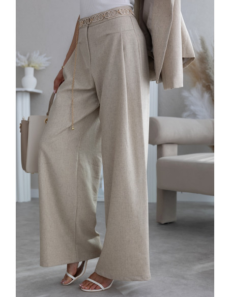 Komplet Teez  Ciemny  Beżowy