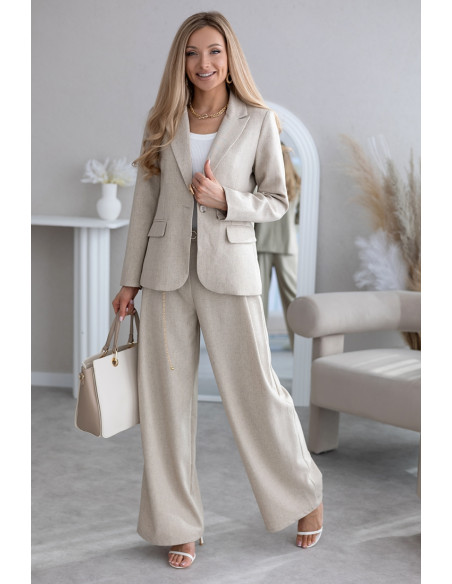 Komplet Teez  Ciemny  Beżowy