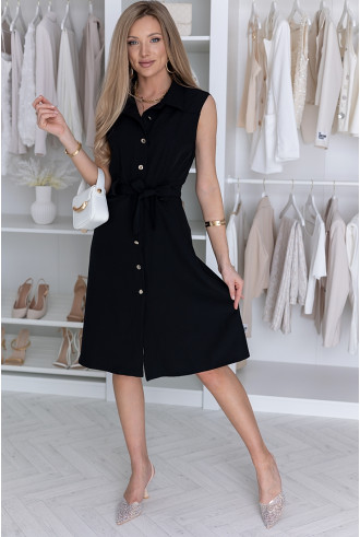 Sukienka Szmizjerka Czarna 2