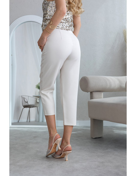 Spodnie Milos Beżowe