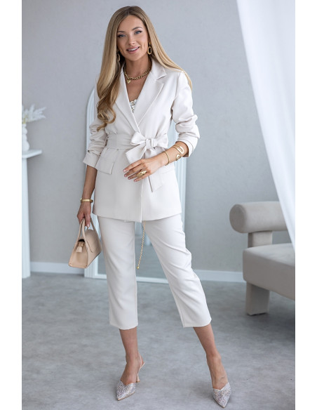 Spodnie Milos Beżowe