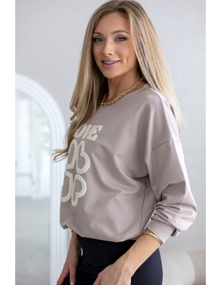 Bluza Love Beżowa