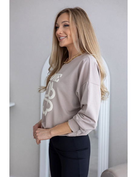 Bluza Love Beżowa