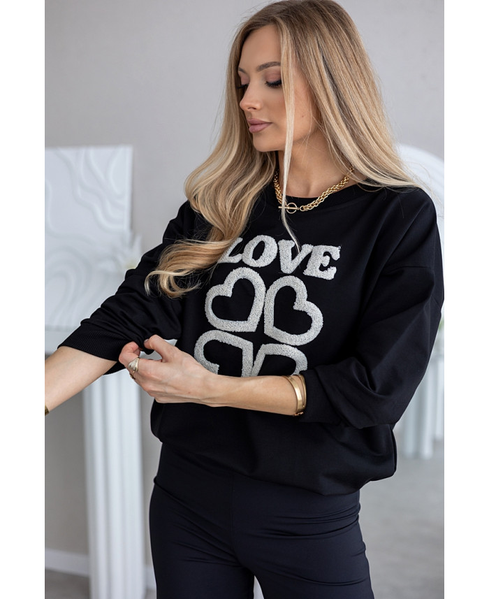 Bluza Love Czarna