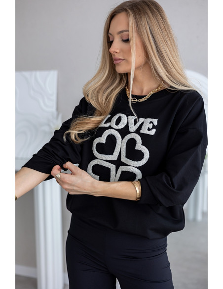 Bluza Love Czarna