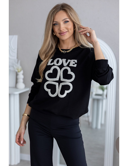 Bluza Love Czarna