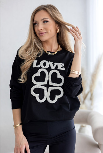Bluza Love Czarna