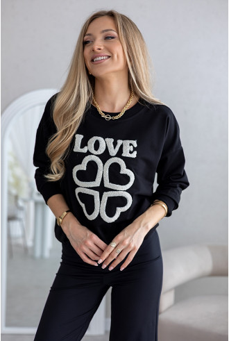 Bluza Love Czarna 2