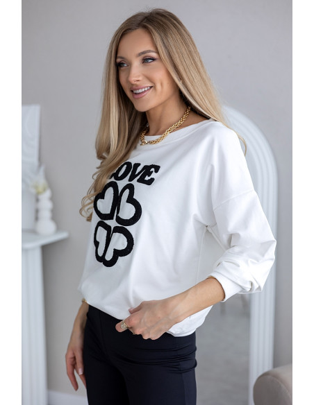 Bluza Love Biała