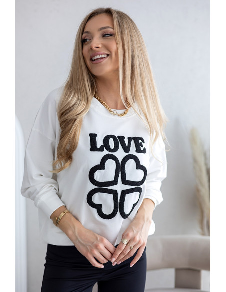 Bluza Love Biała