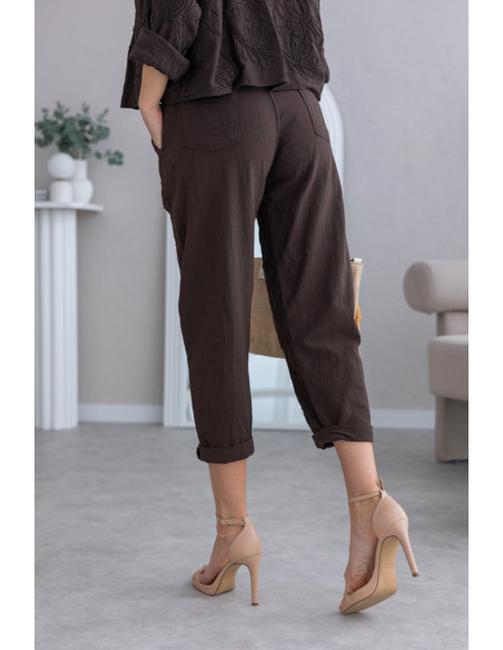 Spodnie Modi Brązowe