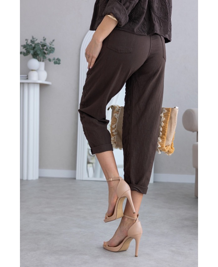 Spodnie Modi Brązowe