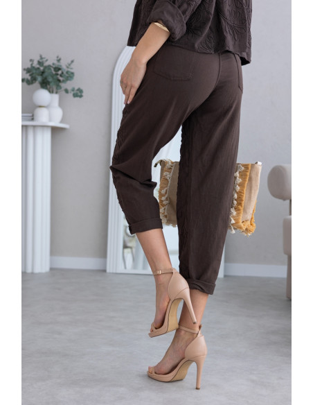 Spodnie Modi Brązowe