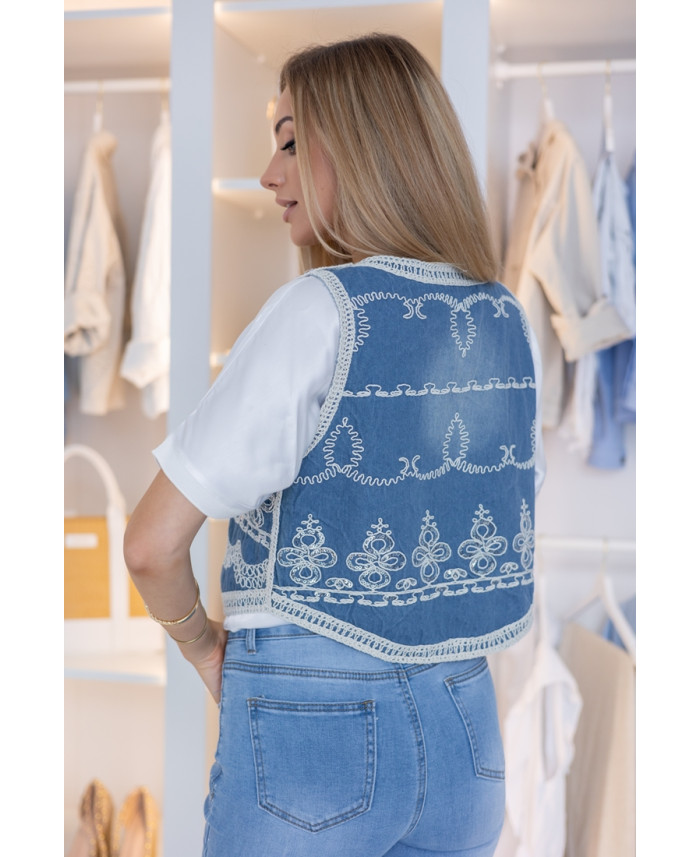 Kamizelka Jeans Boho