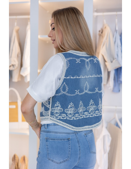 Kamizelka Jeans Boho