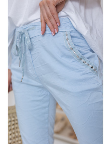 Spodnie Moxa Błękitne