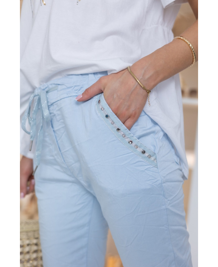 Spodnie Moxa Błękitne