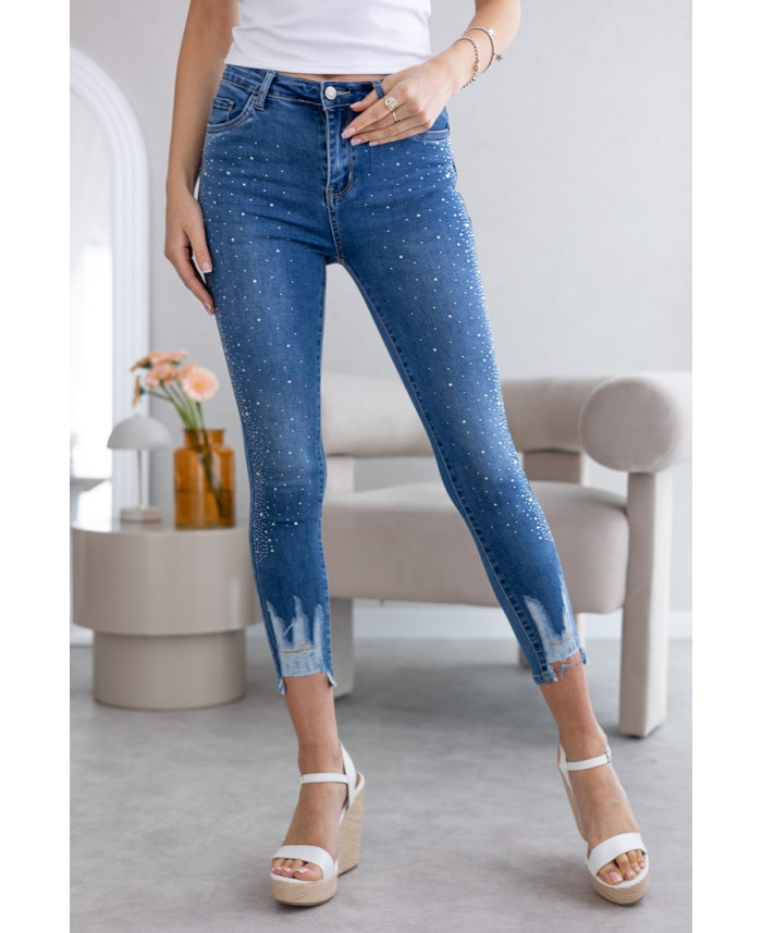 Spodnie Jeans w Cyrkonie