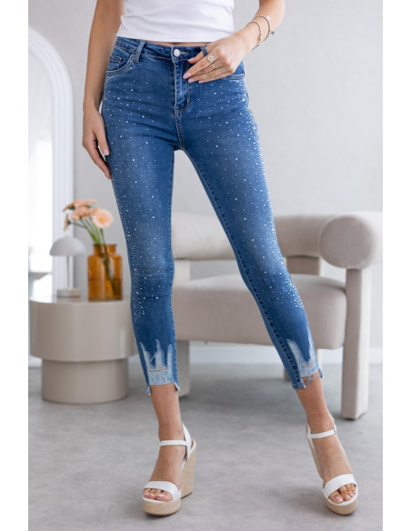 Spodnie Jeans w Cyrkonie