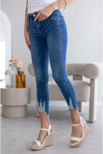 Spodnie Jeans w Cyrkonie