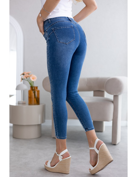 Spodnie Jeans w Cyrkonie
