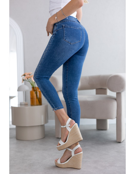 Spodnie Jeans w Cyrkonie