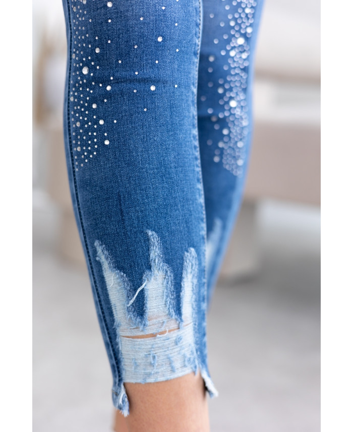 Spodnie Jeans w Cyrkonie