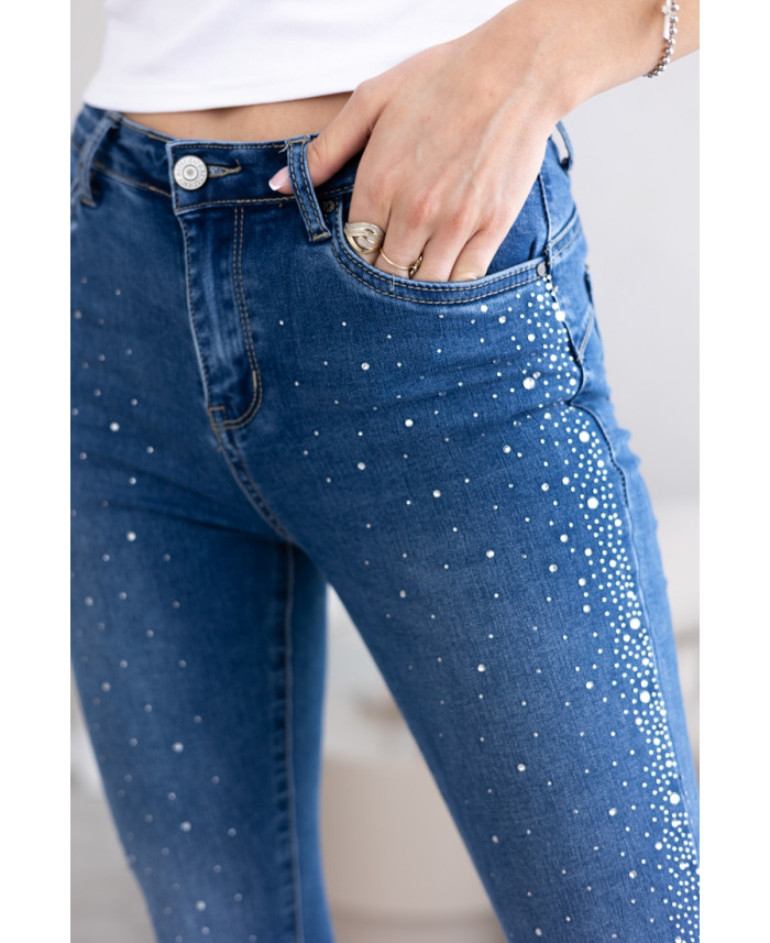 Spodnie Jeans w Cyrkonie