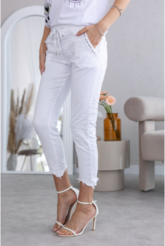 Spodnie Moxa Białe 2