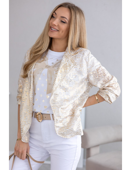 Żakiet Narzutka Neem Złoty