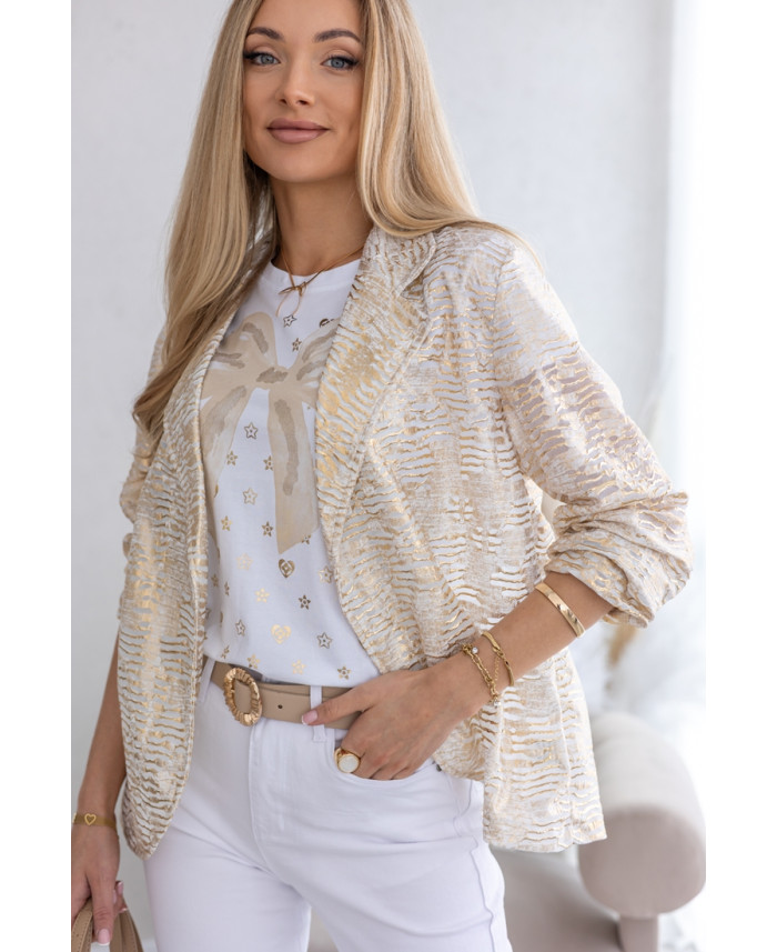 Żakiet Narzutka Neem Złoty