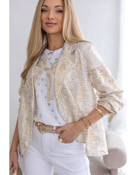 Żakiet Narzutka Neem Złoty