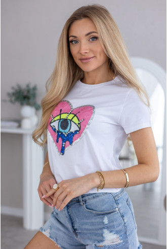 Bluzka See You Biała