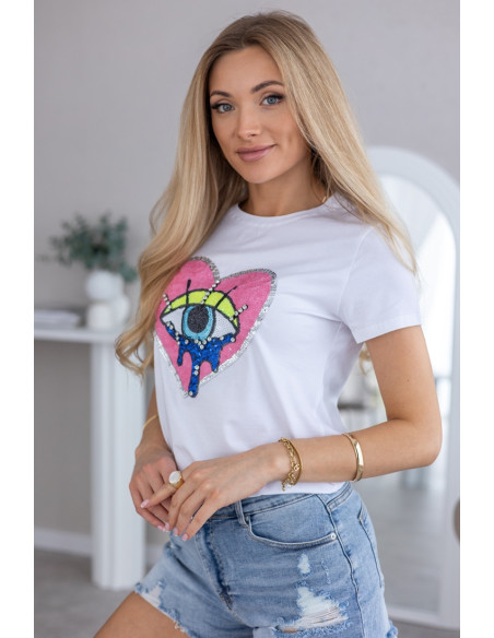 Bluzka See You Biała