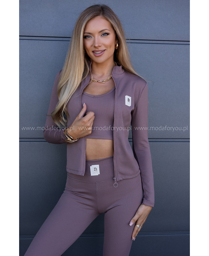 Komplet Sportowy 3w1 Tacco Ciemny Beż