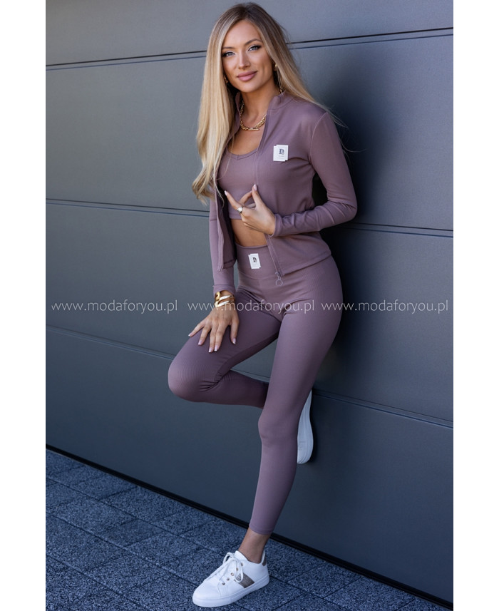 Komplet Sportowy 3w1 Tacco Ciemny Beż