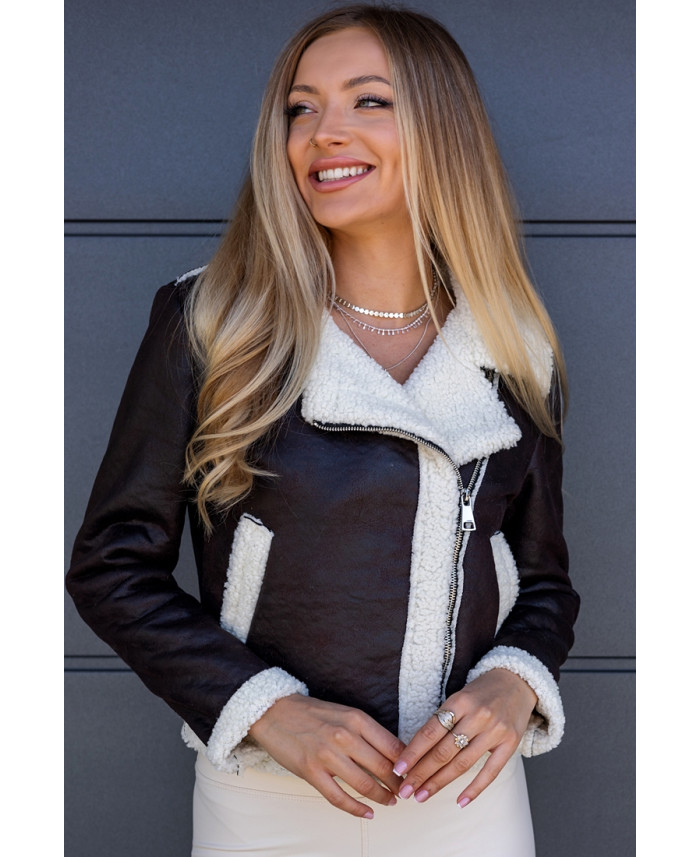 Kurtka Pilotka Brązowa