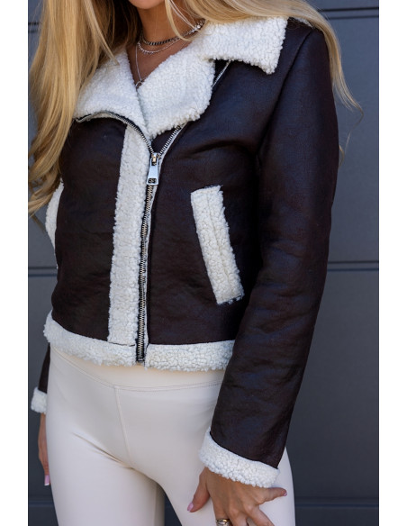 Kurtka Pilotka Brązowa