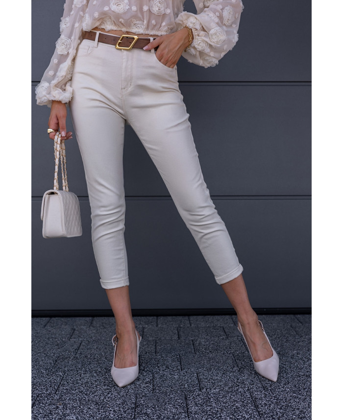 Spodnie Moom Fit Jasny Beż