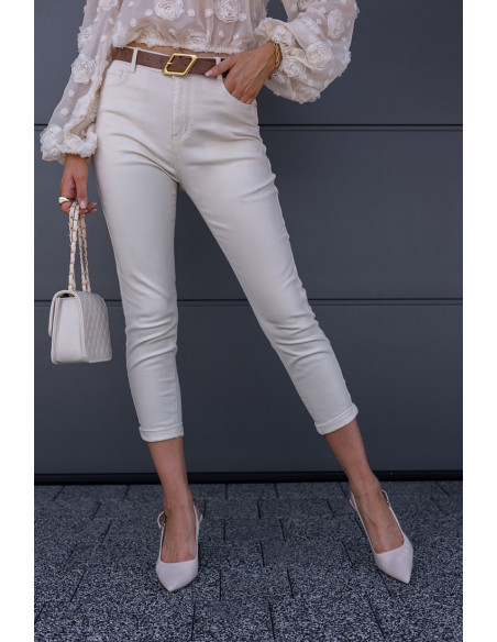 Spodnie Moom Fit Jasny Beż