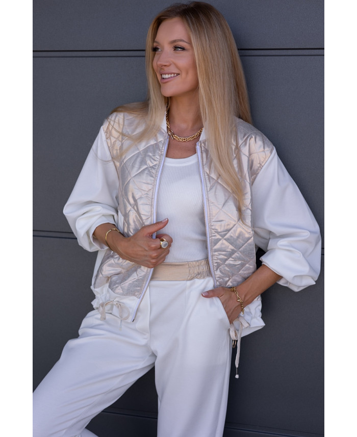 Kurtka Bomberka Pikowana Golden