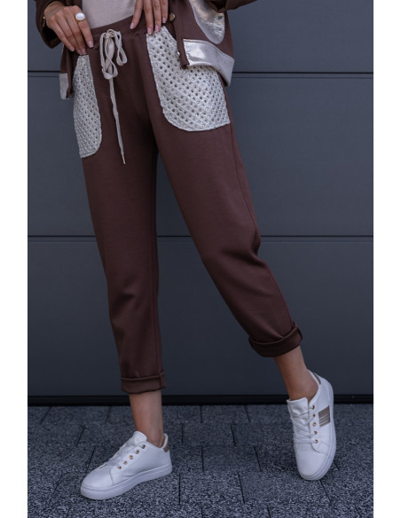 Spodnie Sollo Brązowe