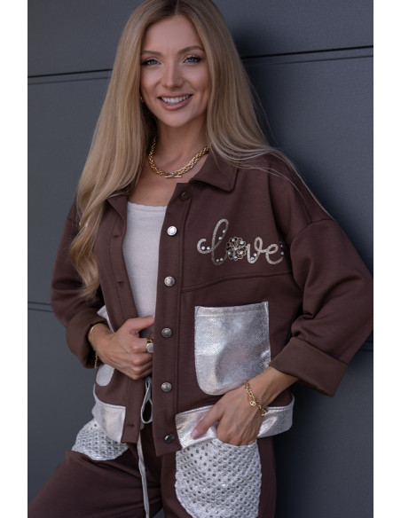 Kurtka Katana Lover Brązowa