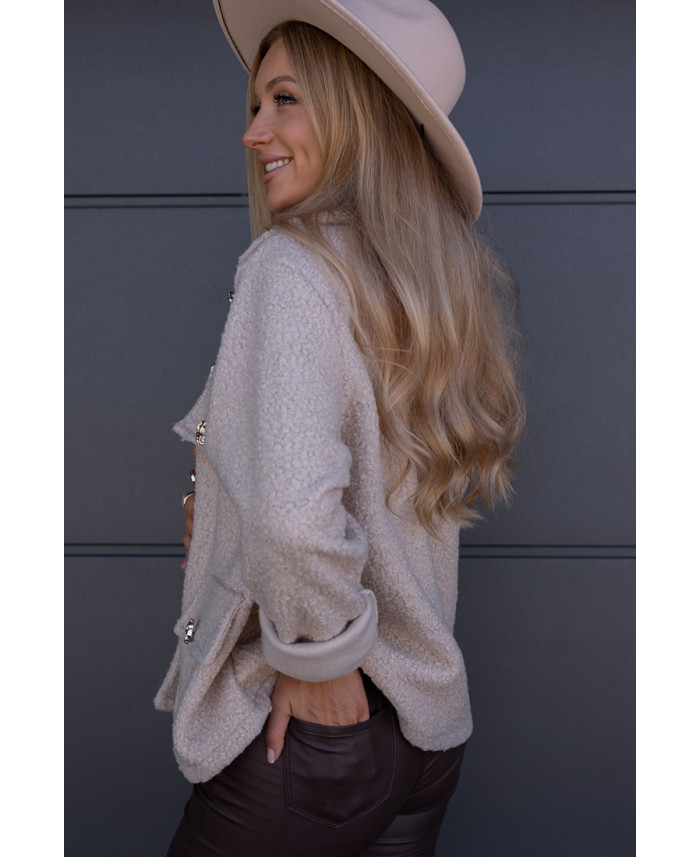 Kurtka Bukla Beżowa