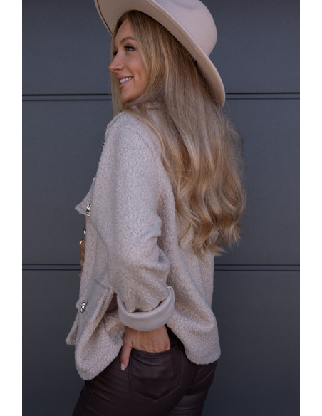 Kurtka Bukla Beżowa