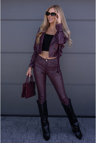 Kurtka Skay Sollo Bordowa 2