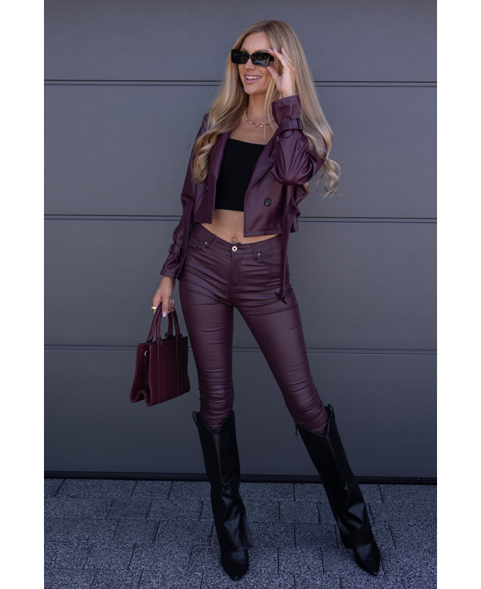 Kurtka Skay Sollo Bordowa