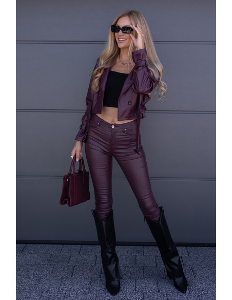 Kurtka Skay Sollo Bordowa