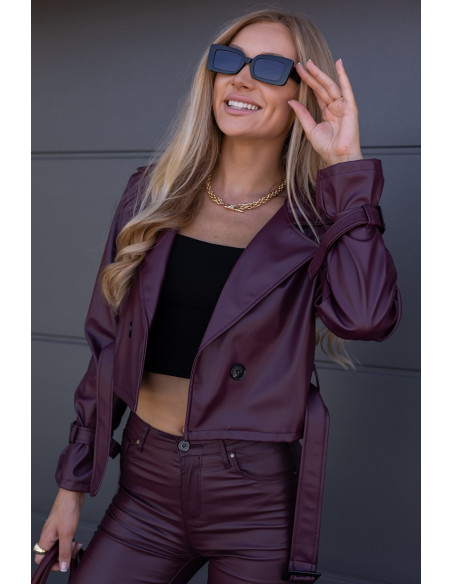 Kurtka Skay Sollo Bordowa